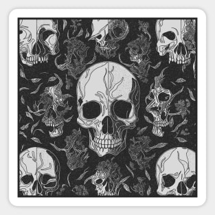 Skulls Pattern Magnet